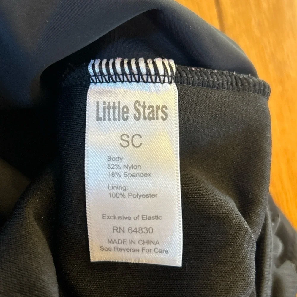 3 Balera Freestyle Little Stars Leotard Biketard Child Small CS Black Blue Pink